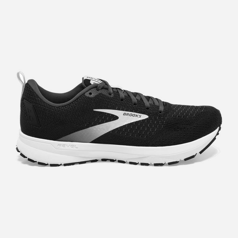 Brooks Revel 4 Mens Road Running Shoes Ireland Black/Oyster/Silver (VGJU-35748)